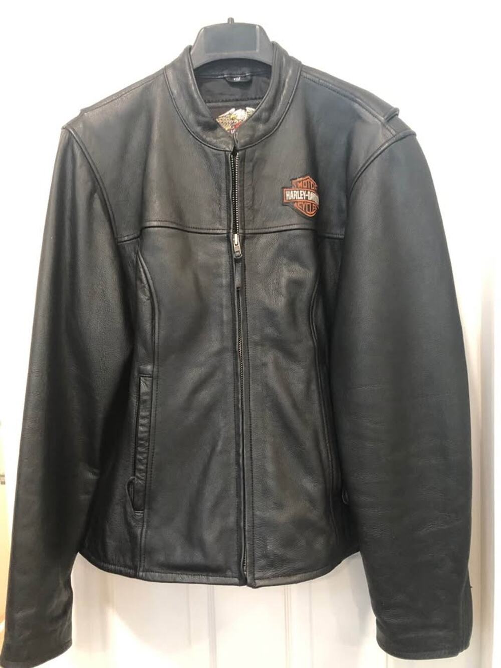 Harley-Davidson Women's Black Leather Riding Jacket Size 1W